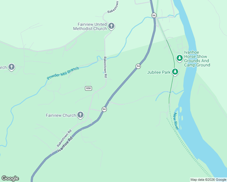 map of restaurants, bars, coffee shops, grocery stores, and more near 840 Rakestown Road in Ivanhoe