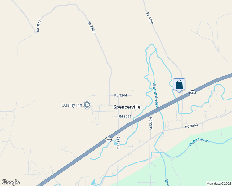 map of restaurants, bars, coffee shops, grocery stores, and more near 28 Road 3263 in Aztec