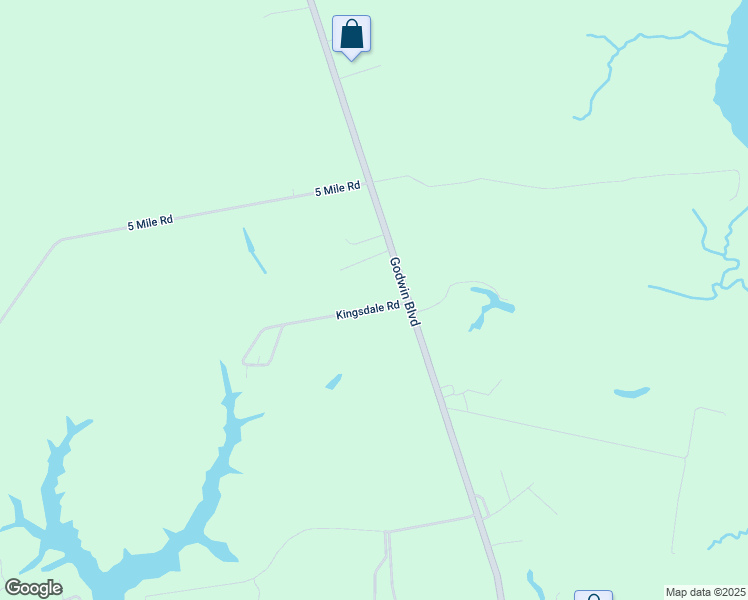 map of restaurants, bars, coffee shops, grocery stores, and more near 4581 Godwin Boulevard in Suffolk