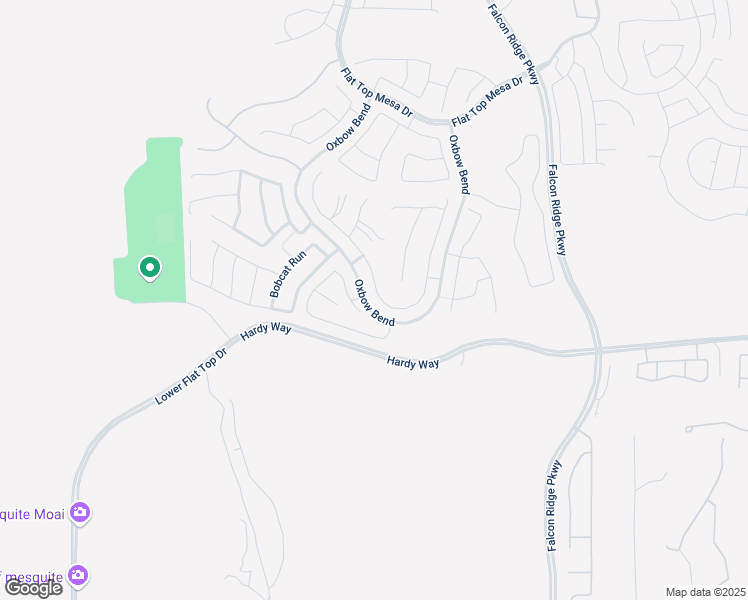 map of restaurants, bars, coffee shops, grocery stores, and more near 768 Bridle Path Lane in Mesquite