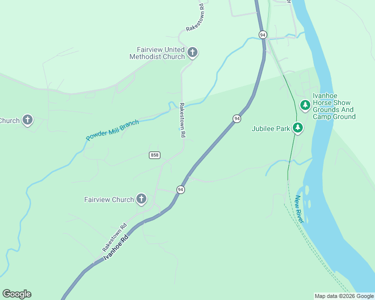 map of restaurants, bars, coffee shops, grocery stores, and more near 840 Rakestown Road in Ivanhoe