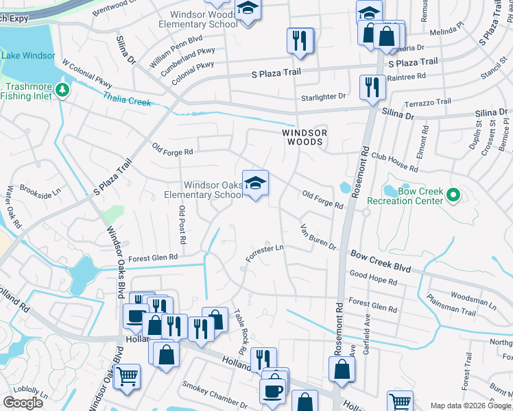 map of restaurants, bars, coffee shops, grocery stores, and more near 3800 Van Buren Drive in Virginia Beach