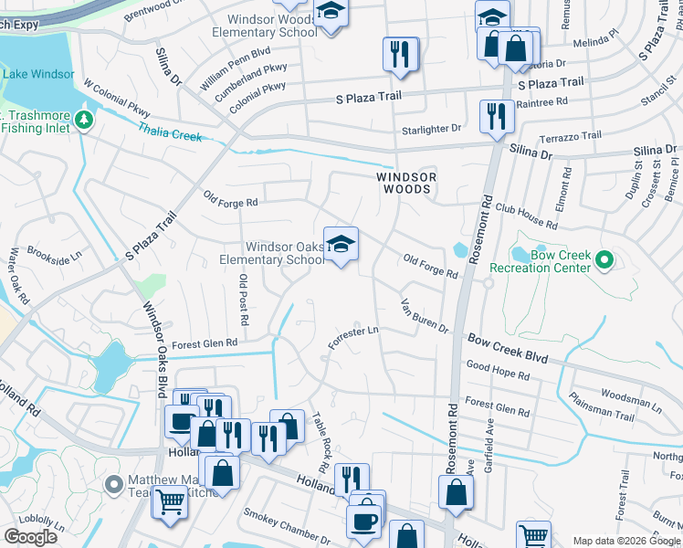 map of restaurants, bars, coffee shops, grocery stores, and more near 3800 Van Buren Drive in Virginia Beach