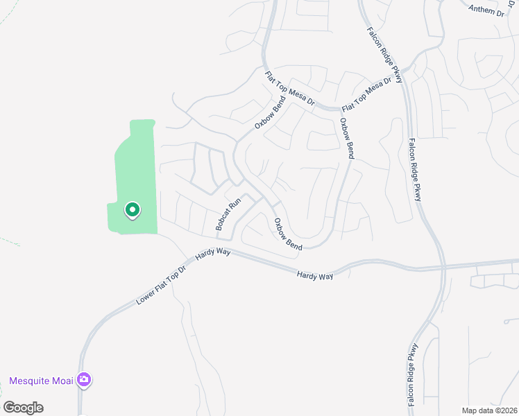map of restaurants, bars, coffee shops, grocery stores, and more near 890 Frontier Pass Trail in Mesquite