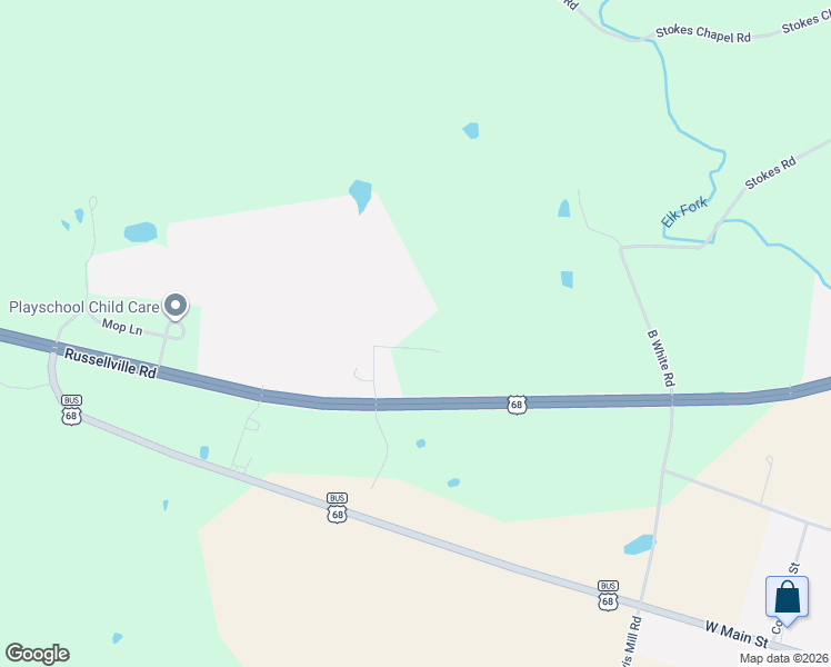 map of restaurants, bars, coffee shops, grocery stores, and more near 107 Remington Way in Elkton