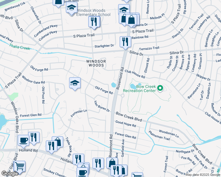 map of restaurants, bars, coffee shops, grocery stores, and more near 516 South Gladstone Drive in Virginia Beach