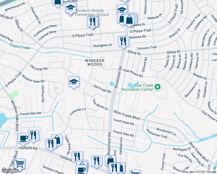 map of restaurants, bars, coffee shops, grocery stores, and more near 516 South Gladstone Drive in Virginia Beach