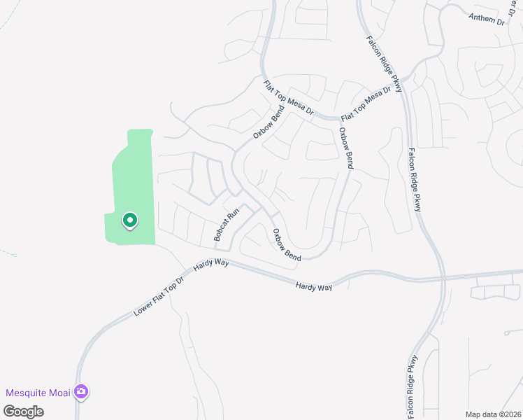 map of restaurants, bars, coffee shops, grocery stores, and more near 904 Frontier Pass Trail in Mesquite