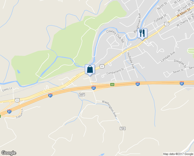 map of restaurants, bars, coffee shops, grocery stores, and more near 211 Washington Avenue in Marion