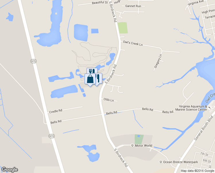 map of restaurants, bars, coffee shops, grocery stores, and more near 1079 Brooklyn Ave in Virginia Beach