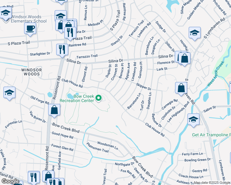 map of restaurants, bars, coffee shops, grocery stores, and more near 467 Appian Avenue in Virginia Beach