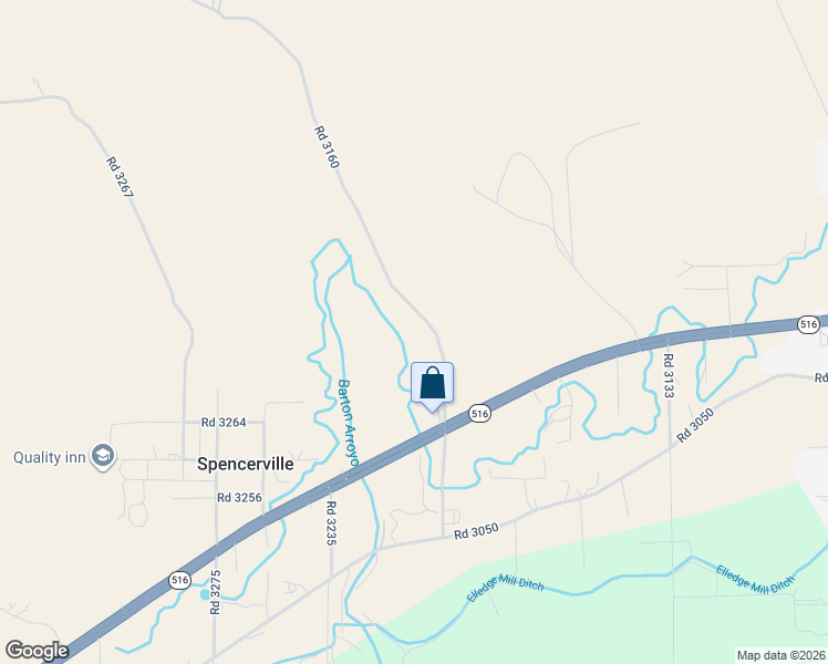 map of restaurants, bars, coffee shops, grocery stores, and more near 19 Road 3160 in Aztec