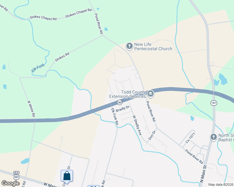 map of restaurants, bars, coffee shops, grocery stores, and more near 703 Lasters Avenue in Elkton