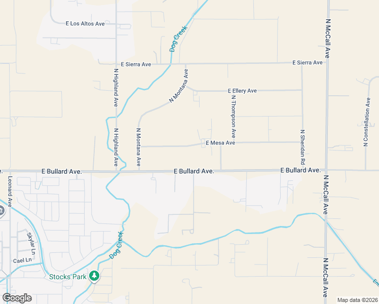 map of restaurants, bars, coffee shops, grocery stores, and more near 9331 East Mesa Avenue in Clovis