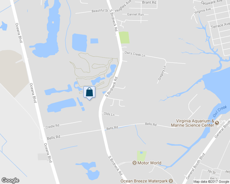 map of restaurants, bars, coffee shops, grocery stores, and more near 510 South Birdneck Road in Virginia Beach