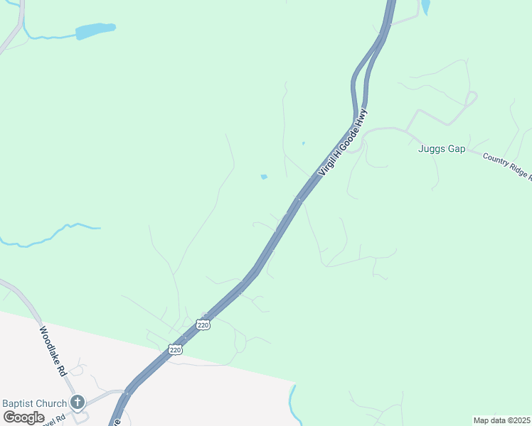 map of restaurants, bars, coffee shops, grocery stores, and more near 495 Virgil H Goode Highway in Bassett