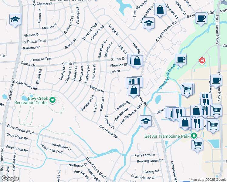 map of restaurants, bars, coffee shops, grocery stores, and more near 3284 Skipper Drive in Virginia Beach