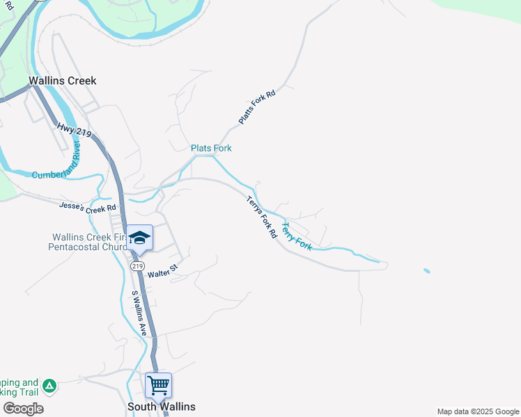 map of restaurants, bars, coffee shops, grocery stores, and more near 127 Grammar Ln Spur in Wallins Creek