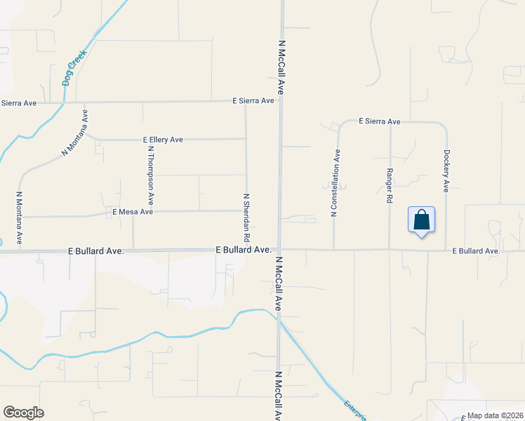 map of restaurants, bars, coffee shops, grocery stores, and more near 6124 North Sheridan Road in Clovis