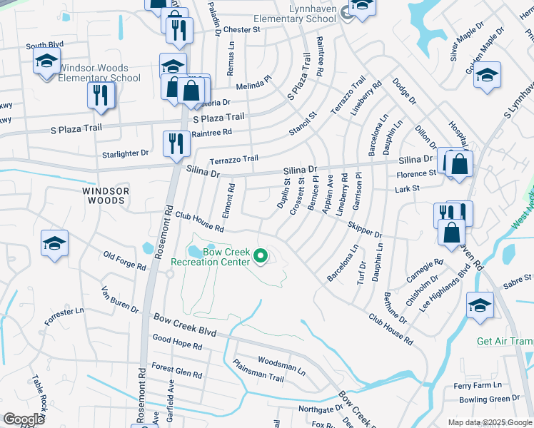 map of restaurants, bars, coffee shops, grocery stores, and more near 437 Duplin Street in Virginia Beach