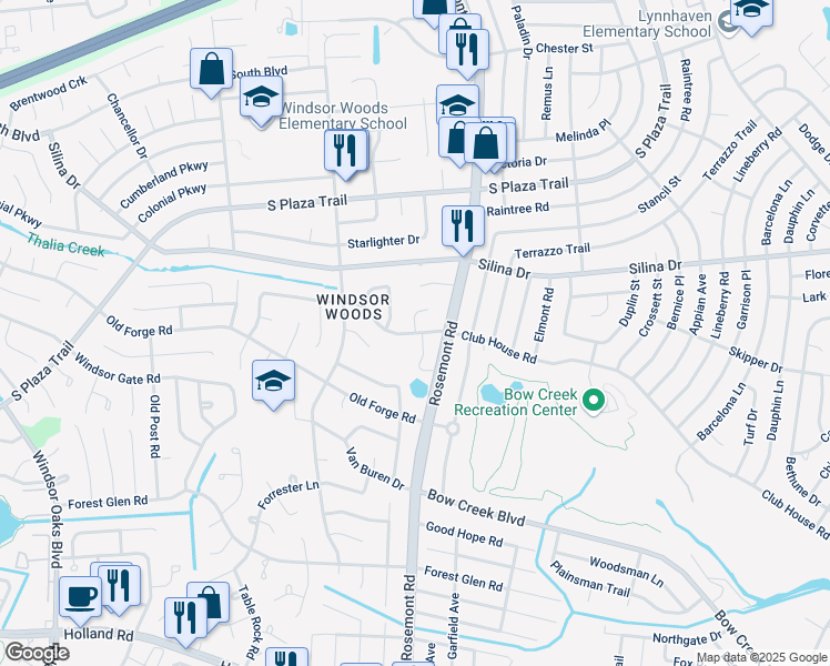 map of restaurants, bars, coffee shops, grocery stores, and more near 3687 Kings Point Road in Virginia Beach