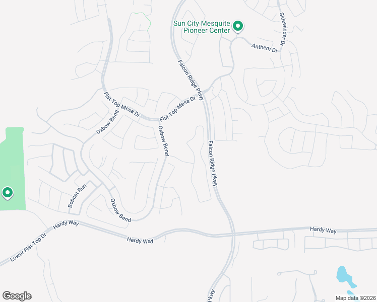 map of restaurants, bars, coffee shops, grocery stores, and more near Dry Creek Bend in Mesquite
