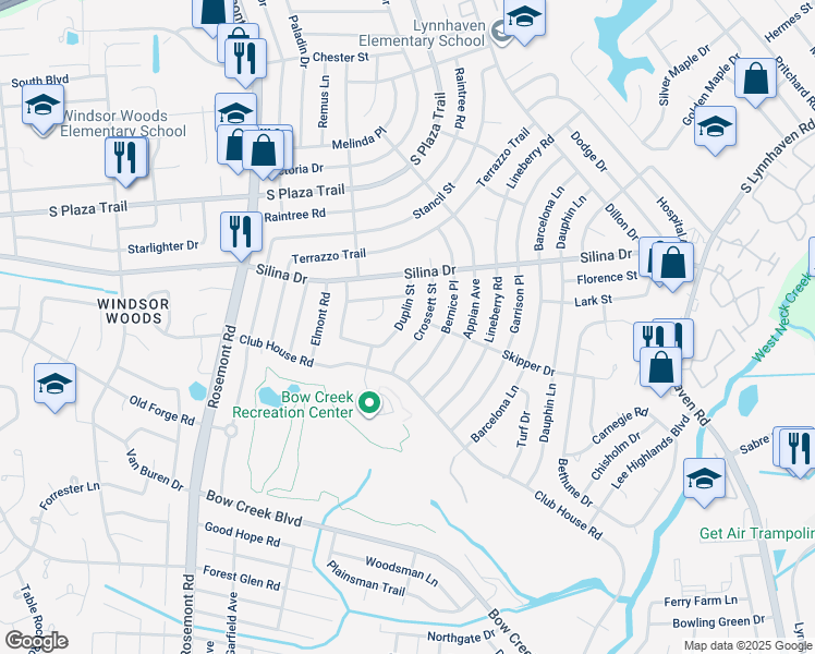 map of restaurants, bars, coffee shops, grocery stores, and more near 416 Duplin Street in Virginia Beach