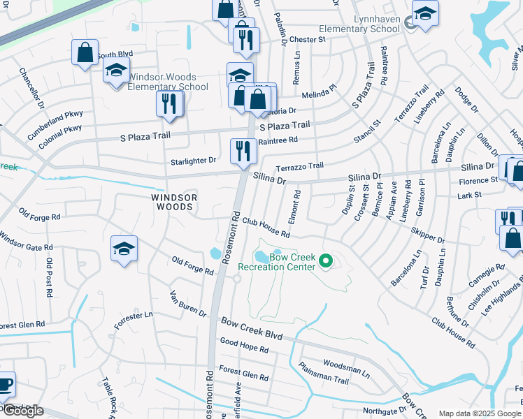 map of restaurants, bars, coffee shops, grocery stores, and more near 416 Hannibal Street in Virginia Beach