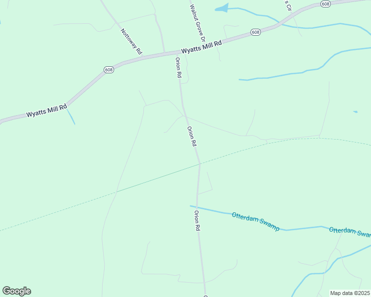 map of restaurants, bars, coffee shops, grocery stores, and more near 2448 Orion Road in Jarratt