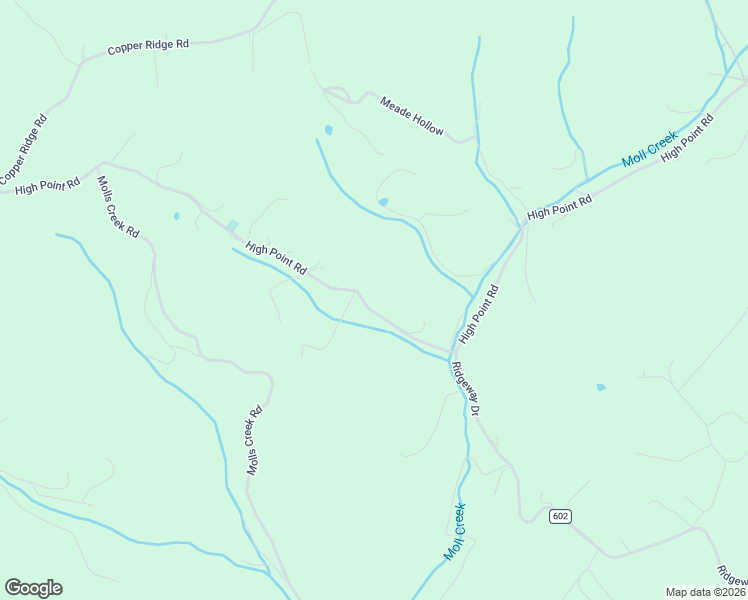 map of restaurants, bars, coffee shops, grocery stores, and more near State Route 609 in Castlewood