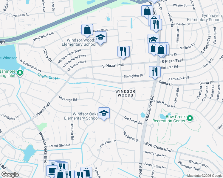 map of restaurants, bars, coffee shops, grocery stores, and more near 3753 Kings Point Road in Virginia Beach