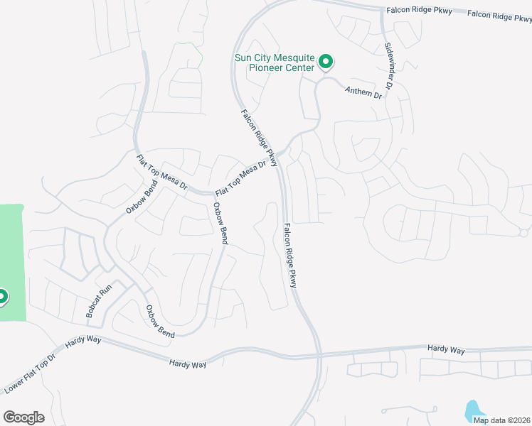 map of restaurants, bars, coffee shops, grocery stores, and more near Dry Creek Bend in Mesquite
