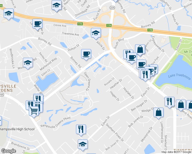map of restaurants, bars, coffee shops, grocery stores, and more near 4715 Red Duck Court in Virginia Beach
