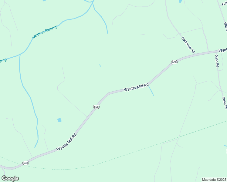 map of restaurants, bars, coffee shops, grocery stores, and more near 4901 Wyatts Mill Road in Jarratt