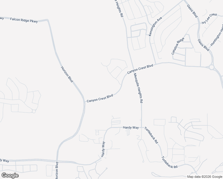 map of restaurants, bars, coffee shops, grocery stores, and more near 625 Canyon Crest Boulevard in Mesquite