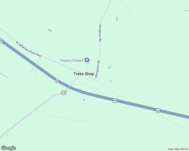 map of restaurants, bars, coffee shops, grocery stores, and more near 3703-3771 West Jefferson Davis Highway in Elkton