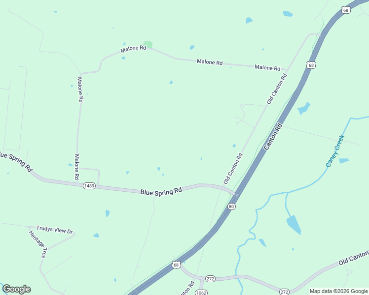 map of restaurants, bars, coffee shops, grocery stores, and more near 348-398 Blue Springs Rd in Cadiz