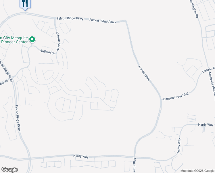 map of restaurants, bars, coffee shops, grocery stores, and more near 1148 Dreamcatcher Bluff in Mesquite