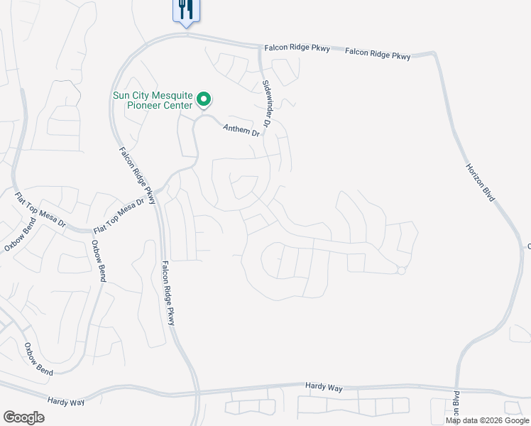 map of restaurants, bars, coffee shops, grocery stores, and more near 1162 Autumn Lane in Mesquite