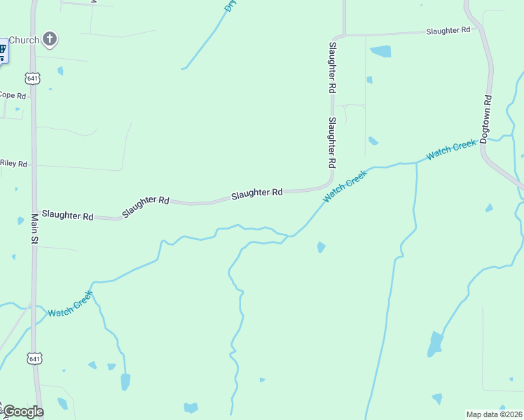 map of restaurants, bars, coffee shops, grocery stores, and more near 729 Slaughter Road in Benton