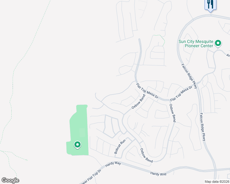 map of restaurants, bars, coffee shops, grocery stores, and more near 1515 Branding Iron Trail in Mesquite