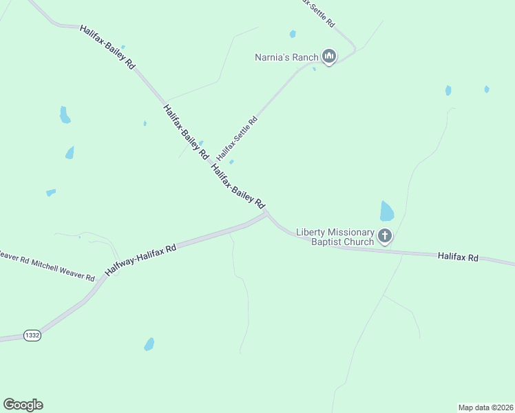map of restaurants, bars, coffee shops, grocery stores, and more near 2-298 Halifax-Bailey Road in Scottsville