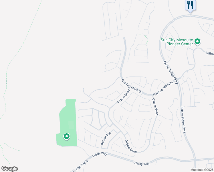 map of restaurants, bars, coffee shops, grocery stores, and more near 1485 Branding Iron Trail in Mesquite