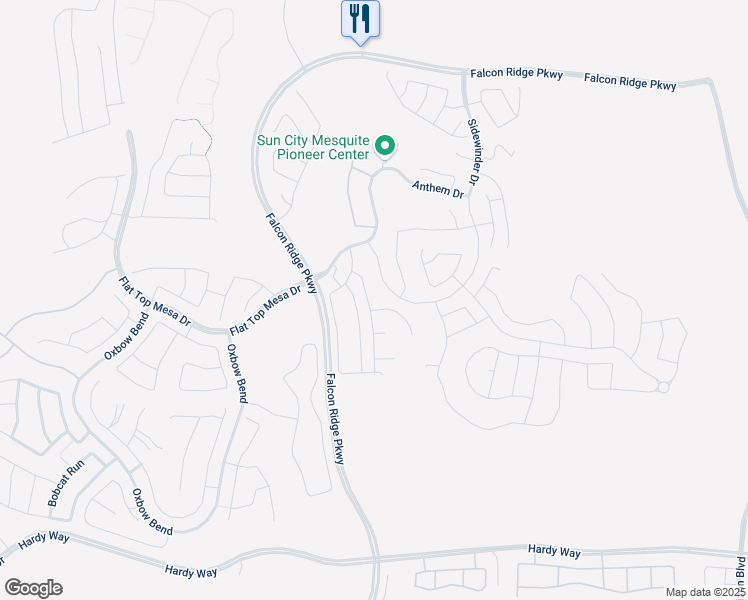 map of restaurants, bars, coffee shops, grocery stores, and more near 1068 Starlight Terrace Way in Mesquite