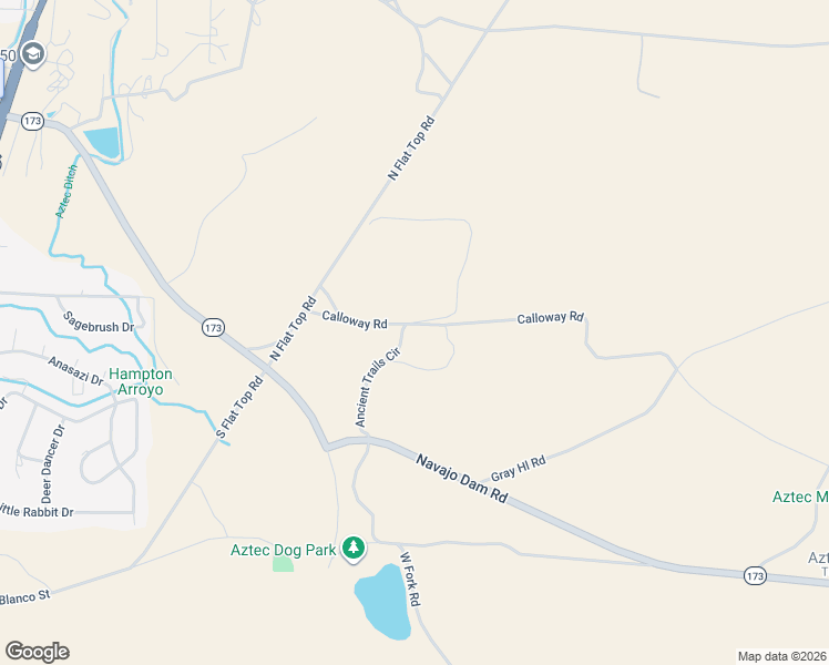 map of restaurants, bars, coffee shops, grocery stores, and more near Ancient Trail in Aztec