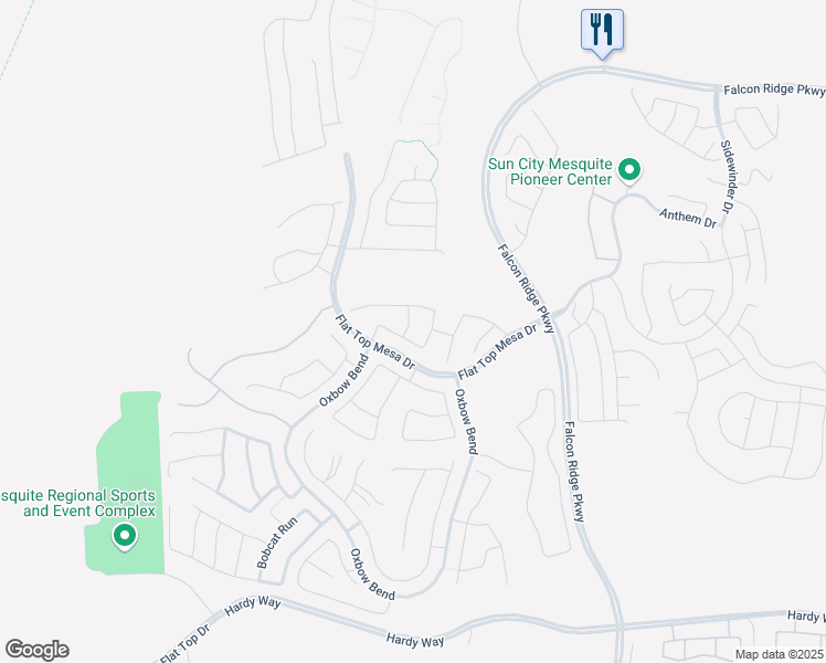 map of restaurants, bars, coffee shops, grocery stores, and more near 1074 Wagon Trail in Mesquite