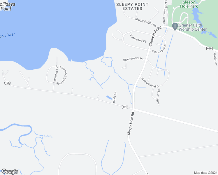 map of restaurants, bars, coffee shops, grocery stores, and more near 2226 Kings Highway in Suffolk