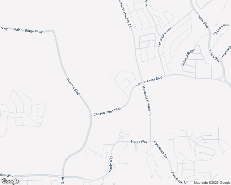 map of restaurants, bars, coffee shops, grocery stores, and more near 625 Canyon Crest Boulevard in Mesquite