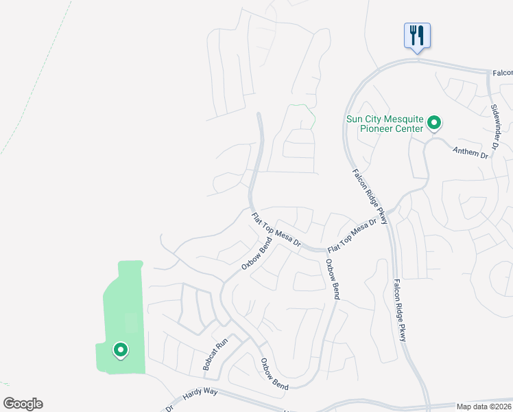 map of restaurants, bars, coffee shops, grocery stores, and more near 1447 Wheelwright Court in Mesquite