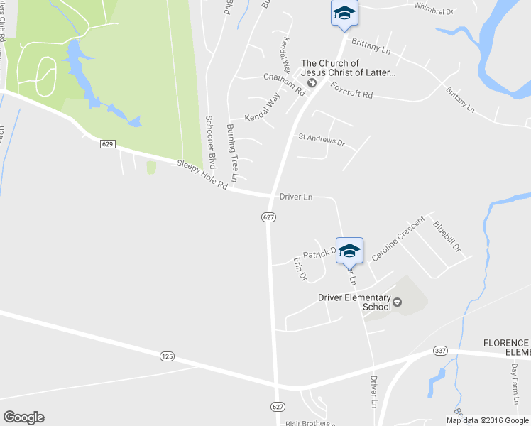 map of restaurants, bars, coffee shops, grocery stores, and more near 4500 Bennetts Pasture Road in Suffolk